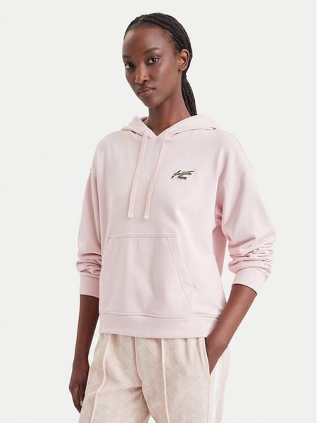 Lacoste Bluza SF8342 Różowy jasny Regular Fit. Czerwone bluzy Lacoste, bez wzorów, z bawełny, bez kaptura. Za 639.99 zł.