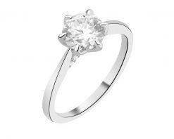 Pierścionek srebrny z cyrkonią. Szare pierścionki Apart, z cyrkonią, srebrne. Za 129.00 zł.