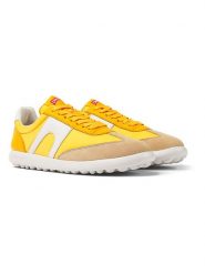Camper Skórzane sneakersy w kolorze pomarańczowym rozmiar: 39. Pomarańczowe trampki Camper, bez wzorów, bez zapięcia. Za 285.49 zł.