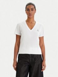 Armani Exchange T-Shirt XW002330 AF10356 U0002 Biały Regular Fit. Białe t-shirty Armani Exchange, m, bez wzorów, z bawełny, bez kołnierzyka, bez ramiączek. Za 289.99 zł.