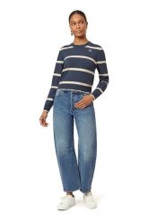 Scotch & Soda Sweter w kolorze niebieskoszaro-kremowym rozmiar: XL. Niebieskie swetry Scotch & Soda, xl, bez wzorów, ze splotem, bez ramiączek. Za 157.73 zł.