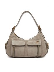 PINKO Torebka Cargo Bag Classic PE 25 PLTT 102794 A29N Szary. Szare torebki klasyczne Pinko, bez wzorów, ze skóry, bez dodatków. Za 1,299.00 zł.
