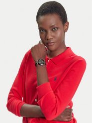 U.S. Polo Assn. Zegarek Zaira USP8378BK Czarny. Czarne, analogowe zegarki U.S. Polo Assn. Za 579.99 zł.