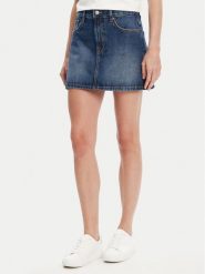 United Colors Of Benetton Spódnica jeansowa 4AW7D004U Niebieski Regular Fit. Niebieskie spódnice United Colors of Benetton, bez wzorów, z bawełny. Za 109.99 zł.