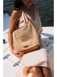 Victor & Hugo Paris Torebka "Luzia" w kolorze beżowo-brązowym - 28 x 34 x 15 cm rozmiar: onesize. Brązowe torby na ramię Victor & Hugo Paris, bez wzorów, z materiału, na ramię, bez dodatków. Za 413.99 zł.