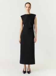 YAS Sukienka w kolorze czarnym rozmiar: XL. Czarne sukienki YAS, na co dzień, xl, bez wzorów, bez kołnierzyka, bez ramiączek, maxi, proste. Za 159.95 zł.