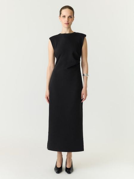YAS Sukienka w kolorze czarnym rozmiar: L. Czarne sukienki YAS, na co dzień, l, bez wzorów, bez kołnierzyka, bez ramiączek, maxi, proste. Za 159.95 zł.
