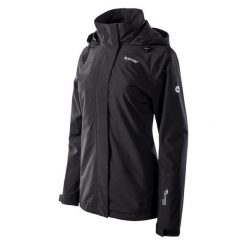 Damska kurtka trekkingowa Hi-Tec Lady Oscar przejściowa sportowa czarna. Czarne kurtki sportowe Hi-tec, l, bez wzorów, z syntetyku, bez kaptura, trekkingowe. Za 276.00 zł.