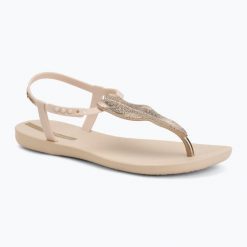 Sandały damskie Ipanema Class Flora. Brązowe sandały Ipanema, bez wzorów, z materiału, eleganckie, bez obcasa, bez zapięcia. Za 119.99 zł.
