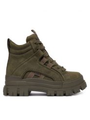 Buffalo Trzewiki Buffalo Aspha NC Mid 1622602 Khaki. Brązowe botki Buffalo, bez wzorów, ze skóry, bez obcasa, na płaskiej podeszwie, bez zapięcia. Za 569.99 zł.
