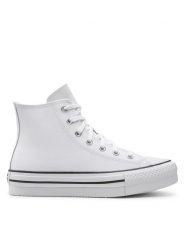 Converse Trampki Ctas Eva Lift Hi A02486C Biały. Białe trampki Converse, bez wzorów, ze skóry, bez zapięcia. Za 209.99 zł.