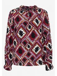 More & More Bluzka w kolorze czerwono-różowo-czarnym rozmiar: 36. Czarne bluzki More & More, bez wzorów, z wiskozy, bez kołnierzyka, bez ramiączek. Za 73.93 zł.