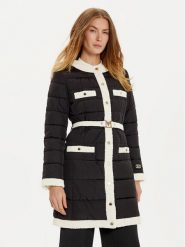 Marciano Guess Płaszcz zimowy Cecilia 4BGL47 7127A Czarny Regular Fit. Czarne płaszcze Marciano Guess, na zimę, z aplikacjami, z syntetyku, bez kaptura. Za 1,119.00 zł.