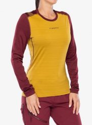 Bluza termoaktywna damska La Sportiva Tour Long Sleeve. Żółte bluzy La Sportiva, l, bez wzorów, z materiału, bez kaptura. Za 258.49 zł.