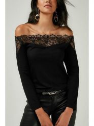 LA Angels Koszulka w kolorze czarnym rozmiar: S. Czarne bluzki LA Angels, s, bez wzorów, z koronki, bez kołnierzyka, bez ramiączek. Za 104.99 zł.