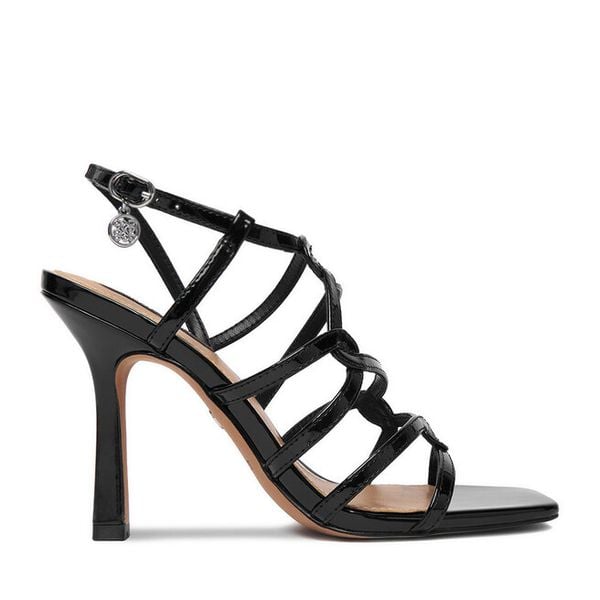 Sandały Nine West. Czerwone sandały Nine West, bez wzorów, bez obcasa, na szpilce, bez zapięcia. Za 279.99 zł.