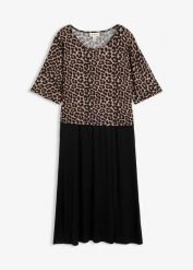 Sukienka T-shirtowa z czystej bawełny. Szare sukienki bonprix, bez wzorów, z bawełny, bez kołnierzyka, bez ramiączek, maxi. Za 139.99 zł.