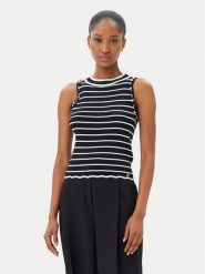 ARTIGLI Top ACMA001916 034 Czarny Regular Fit. Czarne topy Artigli, xl, bez wzorów, z wiskozy, bez kołnierzyka, bez ramiączek. Za 179.99 zł.