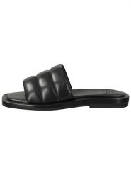 GANT Footwear Skórzane klapki "Khiria" w kolorze czarnym rozmiar: 36. Czarne klapki GANT Footwear, bez wzorów, z materiału, bez obcasa. Za 140.53 zł.