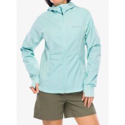 Kurtka softshell damska Columbia Sweet As III Hooded Softshell. Niebieskie kurtki sportowe Columbia, bez wzorów, z softshellu, z kapturem, trekkingowe. Za 329.99 zł.