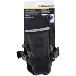 Sakwa torba rowerowa pod siodło na rzepy Dunlop. Czarne torebki klasyczne Dunlop, bez wzorów, bez dodatków. Za 34.69 zł.