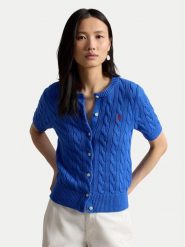 Polo Ralph Lauren Kardigan 211966720500 Niebieski Slim Fit. Niebieskie kardigany Polo Ralph Lauren, s, bez wzorów, z bawełny. Za 989.99 zł.