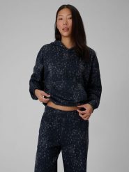 4F Bluza dresowa loose z kapturem damska - szara L. Szare bluzy 4f, l, bez wzorów, z dresówki, z kapturem. Za 199.99 zł.