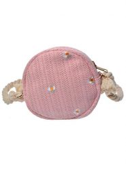 Clayre & Eef Torebka w kolorze jasnoróżowym - Ø 15 cm rozmiar: onesize. Różowe torby na ramię Clayre & Eef, bez wzorów, z materiału, na ramię, bez dodatków. Za 61.60 zł.