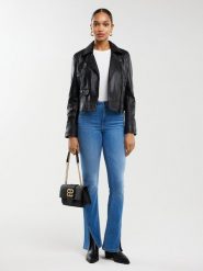 BIG STAR Dżinsy - Flare fit - w kolorze niebieskim rozmiar: W27/L34. Niebieskie jeansy Big Star, l, z aplikacjami, z podwyższonym stanem. Za 147.99 zł.