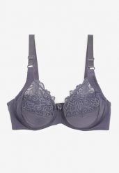 Granatowy Biustonosz Typu Full Cup z Regulowanymi Ramiączkami Vikiisian. Niebieskie biustonosze Born2be, bez wzorów. Za 29.99 zł.