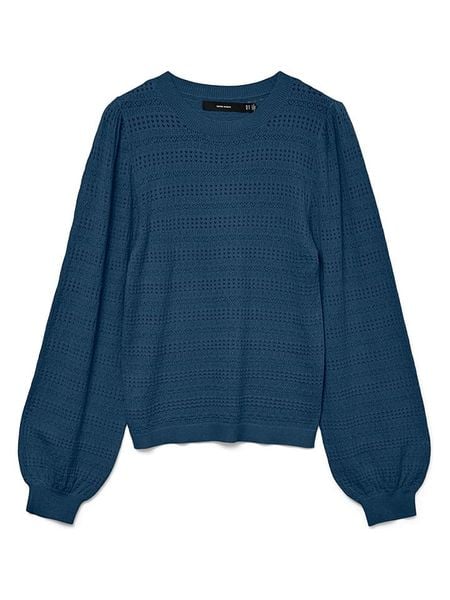 Vero Moda Sweter w kolorze niebieskim rozmiar: L. Niebieskie swetry Vero Moda, l, bez wzorów, bez ramiączek. Za 92.42 zł.