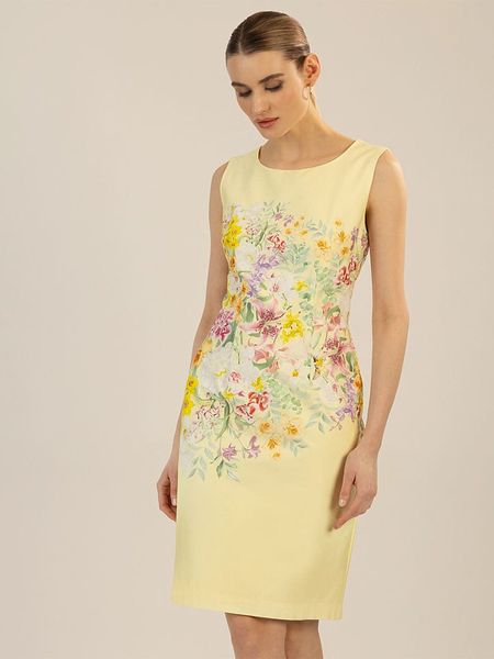 APART Sukienka w kolorze żółtym rozmiar: 42. Żółte sukienki Apart, bez wzorów, bez kołnierzyka, bez ramiączek, mini. Za 244.80 zł.