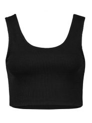 Eight2Nine Top w kolorze czarnym rozmiar: XS. Czarne topy Eight2Nine, xs, bez wzorów, z bawełny, bez kołnierzyka, bez ramiączek. Za 25.95 zł.