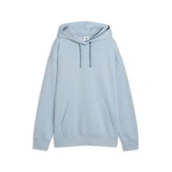 Dresowa bluza z kapturem damska Puma Essentials. Niebieskie bluzy Puma, l, bez wzorów, z dresówki, z kapturem. Za 253.50 zł.