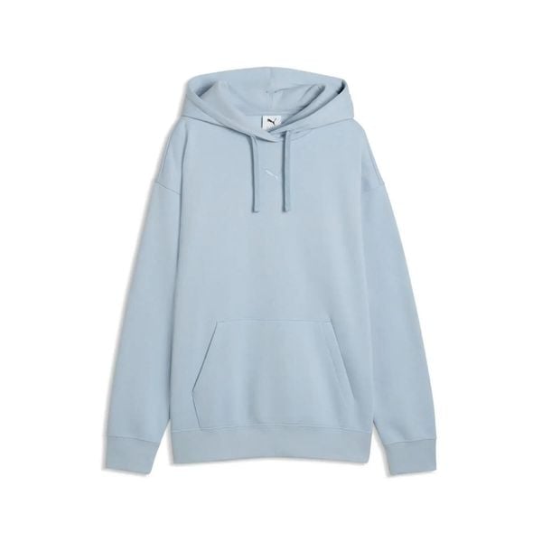 Dresowa bluza z kapturem damska Puma Essentials. Niebieskie bluzy Puma, l, bez wzorów, z dresówki, z kapturem. Za 253.50 zł.