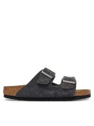 Birkenstock Klapki Arizona 1031625 Szary. Szare klapki Birkenstock, bez wzorów, ze skóry, bez obcasa. Za 509.99 zł.
