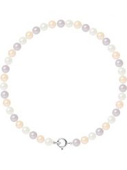 Pearline Bransoletka perłowa w kolorze jasnoróżowo-biało-fioletowym rozmiar: onesize. Białe bransoletki Pearline, z perłą, srebrne. Za 187.45 zł.