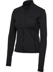 Damska bluza dresowa zapinana na zamek Hummel Prima. Czarne bluzy sportowe Hummel, xl, bez wzorów, z dresówki, bez kaptura. Za 267.50 zł.