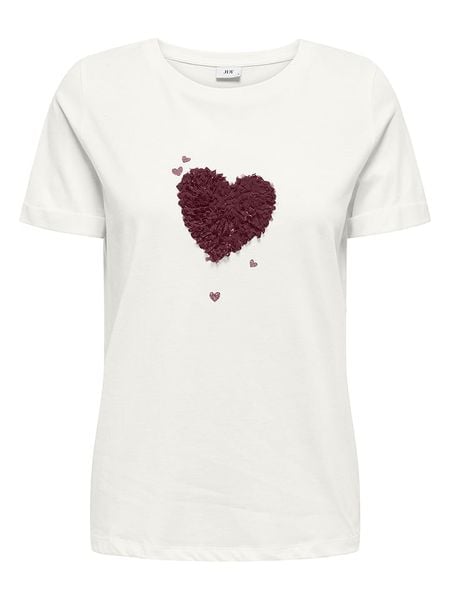 JDY Koszulka w kolorze białym rozmiar: L. Białe bluzki JDY, l, bez wzorów, z bawełny, bez kołnierzyka, bez ramiączek. Za 48.05 zł.