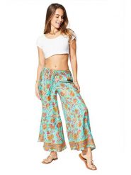 Aller Simplement Spodnie w kolorze turkusowo-pomarańczowym rozmiar: 34/36. Pomarańczowe spodnie materiałowe Aller Simplement, bez wzorów, z materiału. Za 56.99 zł.