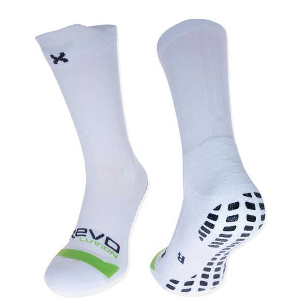 Skarpety do piłki nożnej Proskary Revo antypoślizgowe. Białe skarpety Proskary, bez wzorów. Za 89.99 zł.