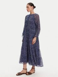 Pepe Jeans Sukienka codzienna Ariana PL953631 Niebieski Regular Fit. Niebieskie sukienki Pepe Jeans, na co dzień, s, bez wzorów, z jeansu, bez kołnierzyka, bez ramiączek, proste. Za 359.99 zł.