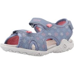 Sandały GEOX J SANDAL WHINBERRY G Niebieski. Niebieskie sandały Geox, bez wzorów, z syntetyku, bez obcasa, bez zapięcia. Za 187.99 zł.