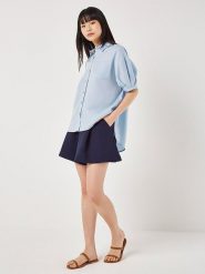 Apricot Koszula w kolorze błękitnym rozmiar: S. Niebieskie koszule Apricot, s, bez wzorów, bez kołnierzyka, bez ramiączek. Za 78.99 zł.