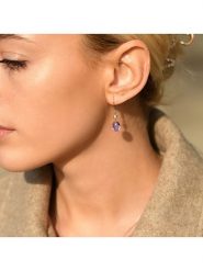 CARATELLI Złote kolczyki "Olivia" z diamentami rozmiar: onesize. Różowe kolczyki CARATELLI, z diamentem, złote. Za 1,435.99 zł.