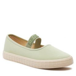 Tenisówki Big Star Shoes. Zielone trampki BIG STAR SHOES, bez wzorów, bez zapięcia. Za 89.99 zł.