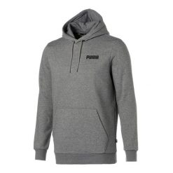 Puma Bluza Ess Fl 84722702. Szare bluzy Puma, l, bez wzorów, z materiału, z kapturem. Za 152.99 zł.