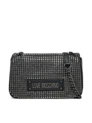 LOVE MOSCHINO Torebka JC4136PP1MLL100A Czarny. Czarne listonoszki Love Moschino, bez wzorów, z materiału, bez dodatków. Za 489.99 zł.