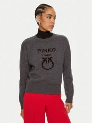 Pinko Sweter Burgos 100414 Y7Z4 Szary Regular Fit. Szare swetry Pinko, s, bez wzorów, z wełny, bez ramiączek. Za 539.99 zł.