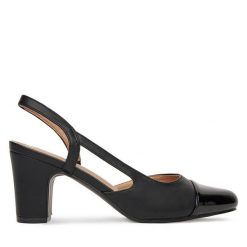 Sandały Clara Barson. Czarne sandały Clara Barson, bez wzorów, bez obcasa, na słupku, bez zapięcia. Za 119.99 zł.